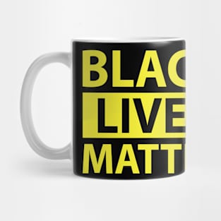 BLACK LIVES MATTER YELLOW SHIRT Mug